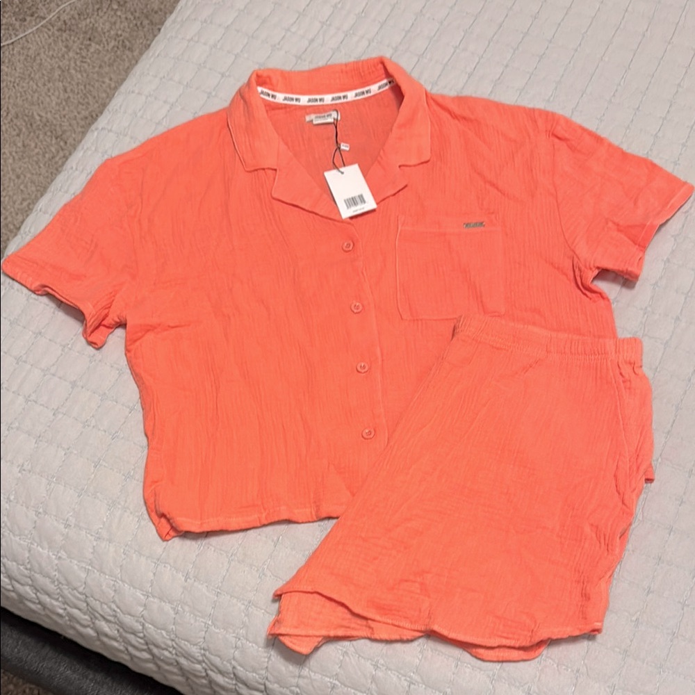 Jason WU - Coral Short Sleeve Pajama Set